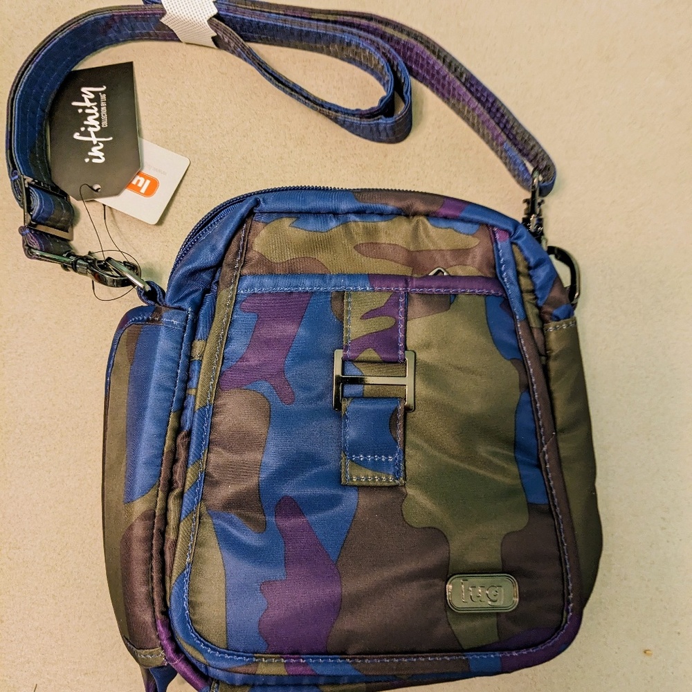 Lug Can Can purple blue camouflage